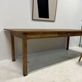 Oak and pine farmhouse table