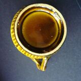 Antique bamboo slipware cup
