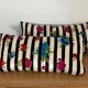 Lot of 2 cushions in the evening embroidered christian lacroix