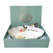 Hand painted porcelain fruit bowl