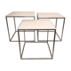 Suite of three coffee tables PK71, Poul Kjaerholm, edition Kold Christensen 1960