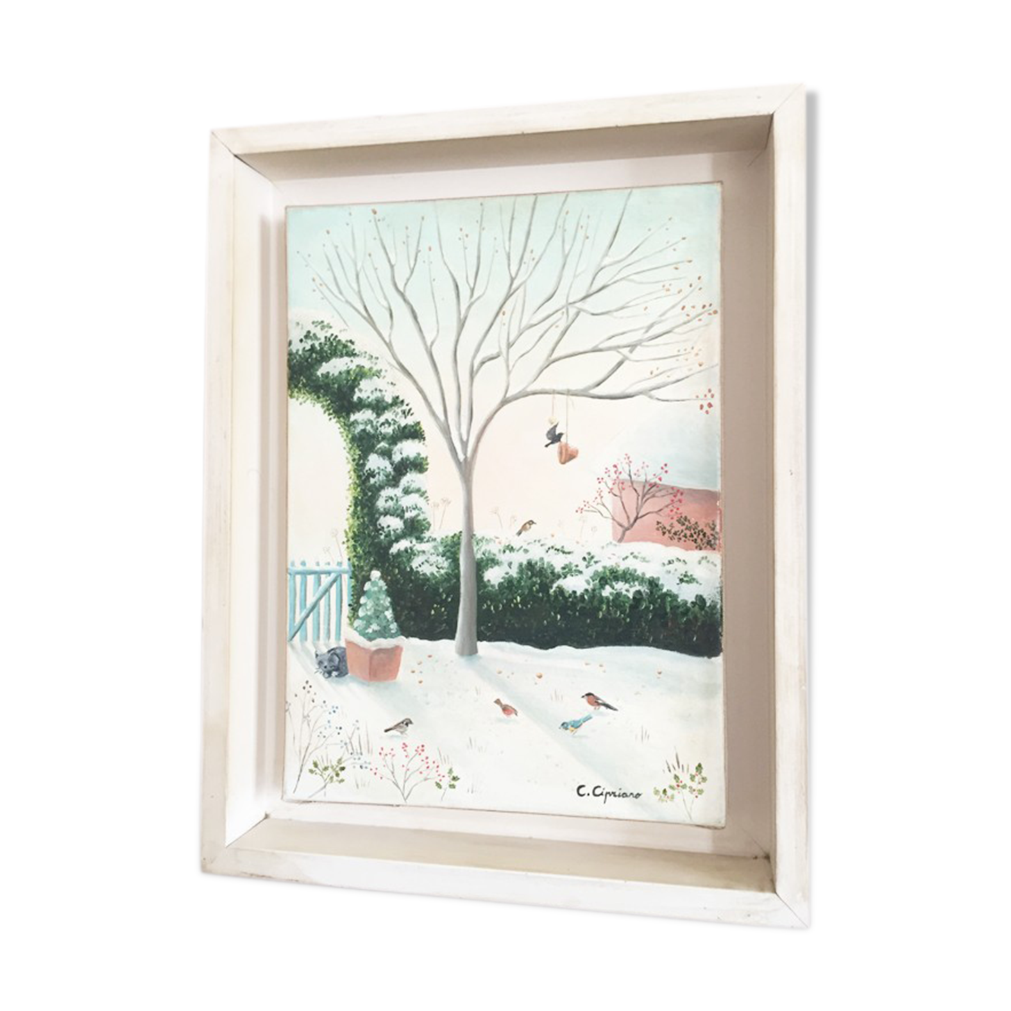 Painting on canvas by Christine Cipriano, 20th century