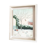 Painting on canvas Christine Cipriano, 20th century