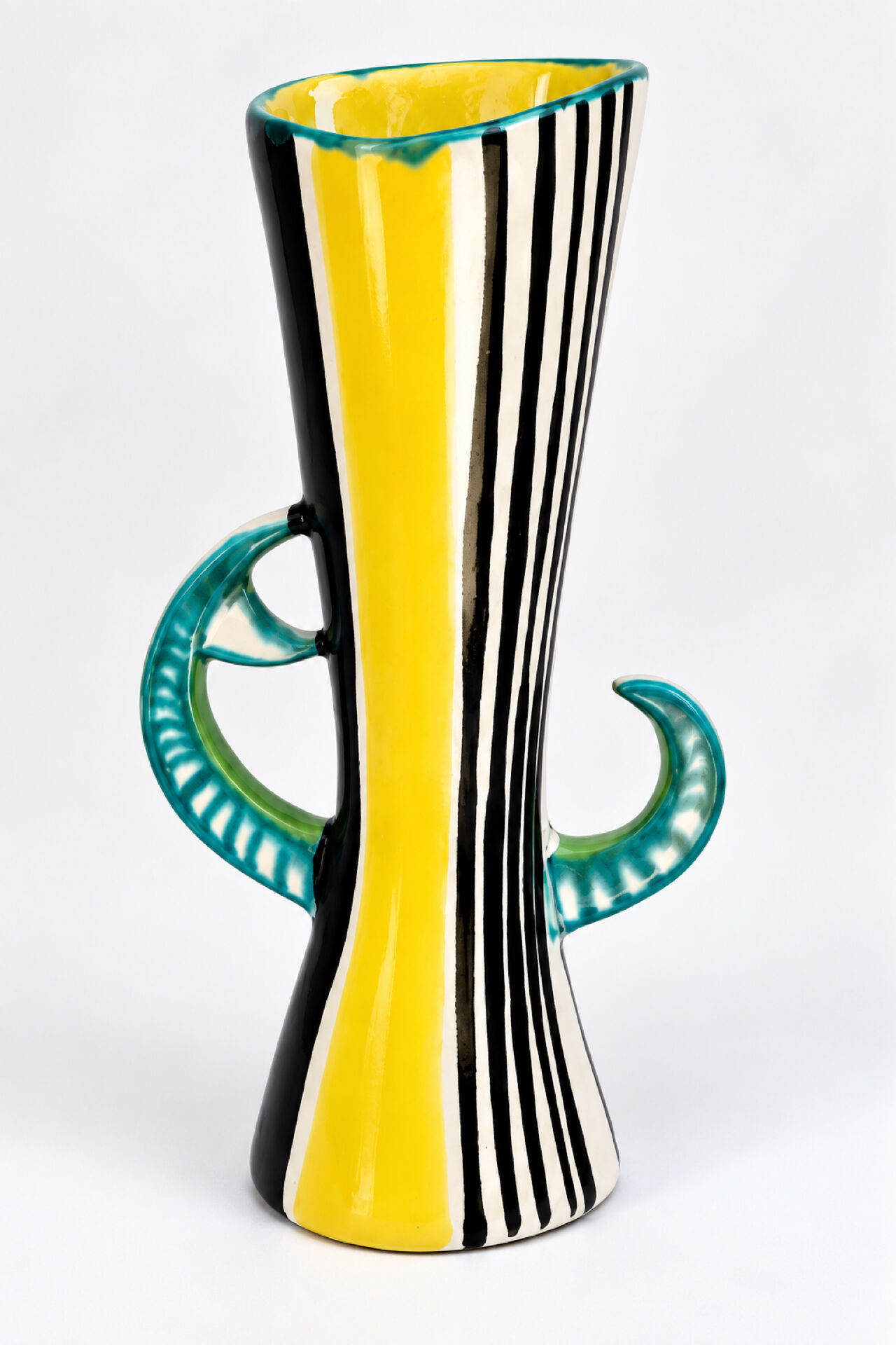 Vase Gabriel Fourmaintraux signed GF, 1950s-60s.