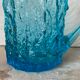 Coloured glass jug, embossed, 1970s