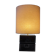 Lampe année 70 décor métal et bois