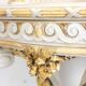 Console en bois doré et laqué de style Louis XVI. Circa 1900.