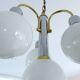 Suspension vintage en verre cascade