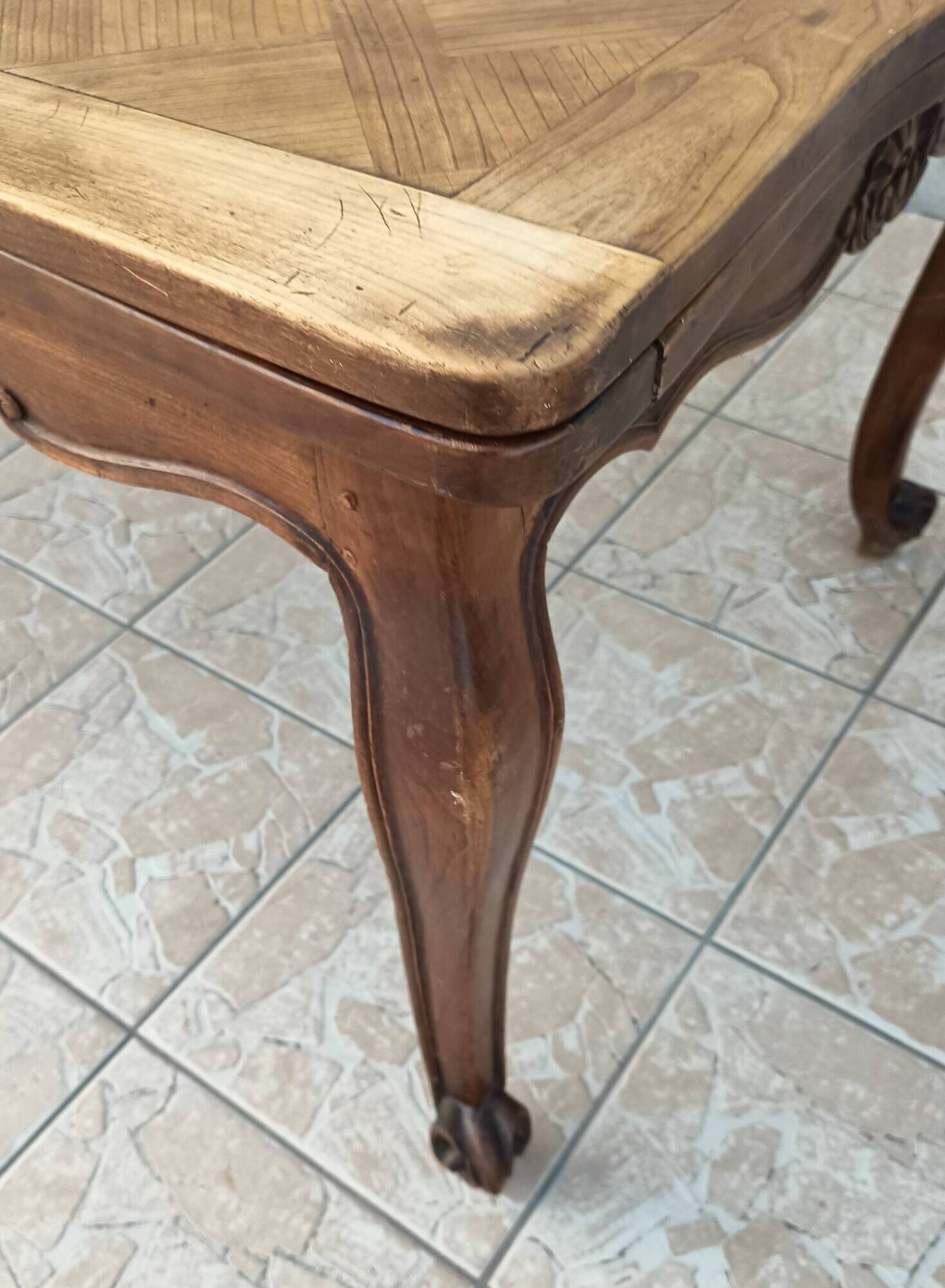 Louis XV style beech table
