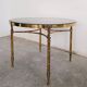 Circular bronze-gilded coffee tables Hollywood Regency Maison Charles