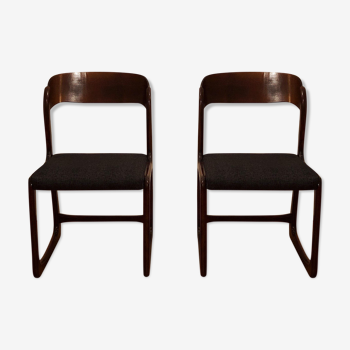 Pair of Baumann sled chairs