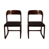 Pair of Baumann sled chairs