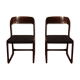 Pair of Baumann sled chairs
