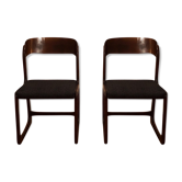 Pair of Baumann sled chairs