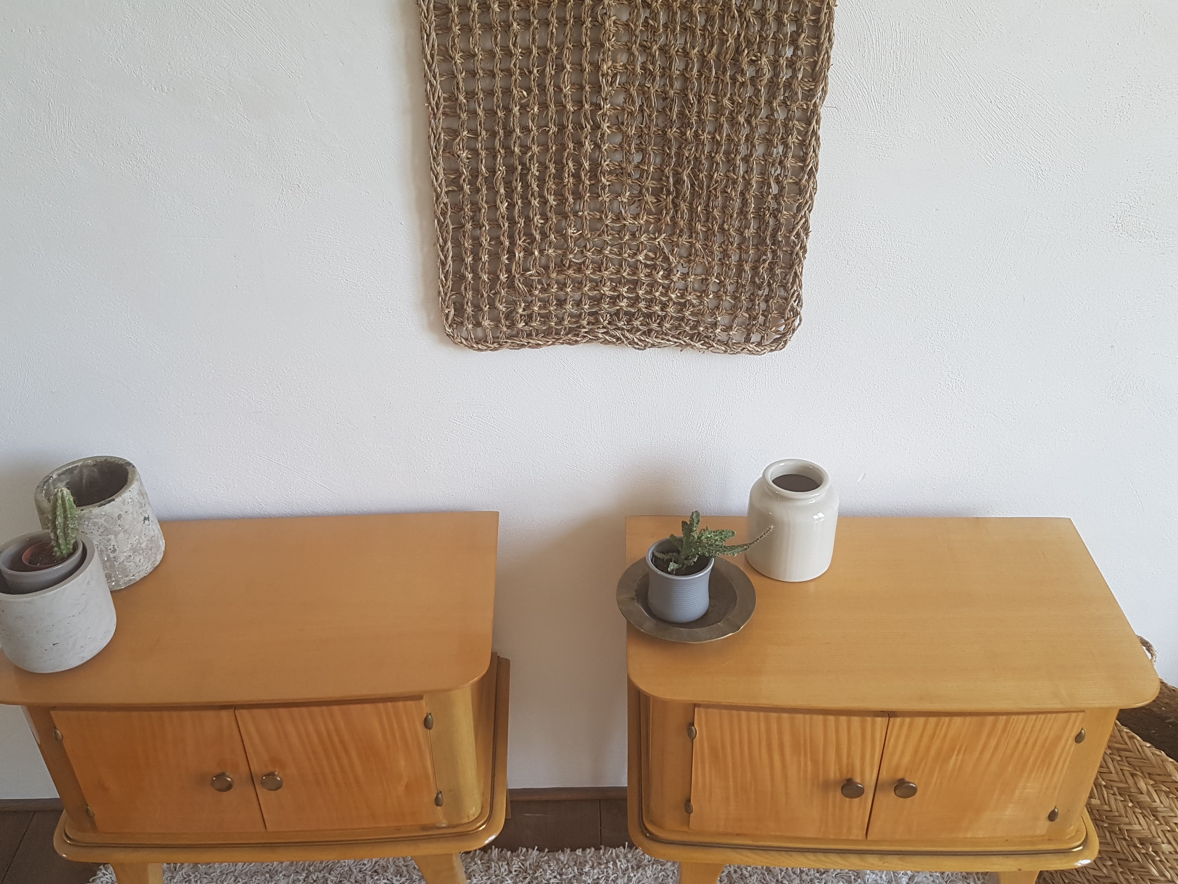 Pair of bedside tables-compass-circa 1960-Scandinavian spirit
