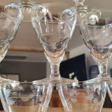 10 vintage wine glasses
