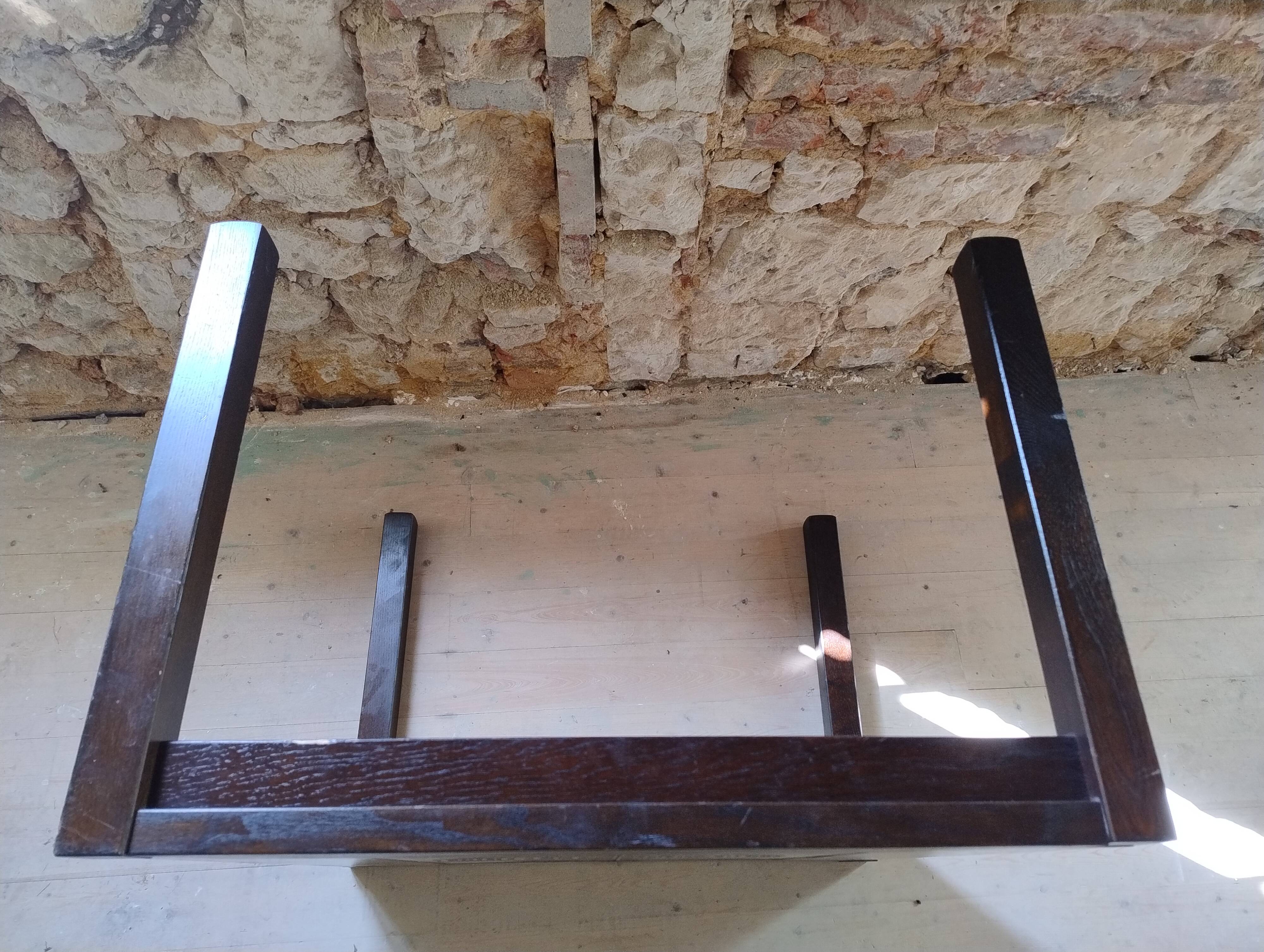 Wood and ceramic coffee table