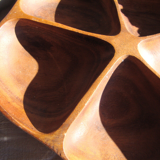 Wooden tray for aperitif, Scandinavian style, vintage