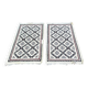 Pair of hand-knotted Berber Persian rugs in wool 81x131 cm