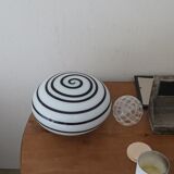 Swirl/zebra glass lamp by eglo vintage 80s/90s