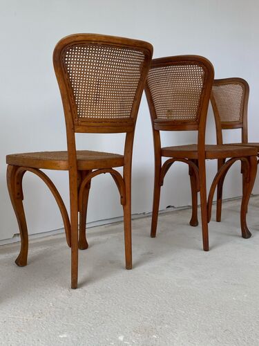 Série de 6 chaises art nouveau de Jacob & Josef Kohn