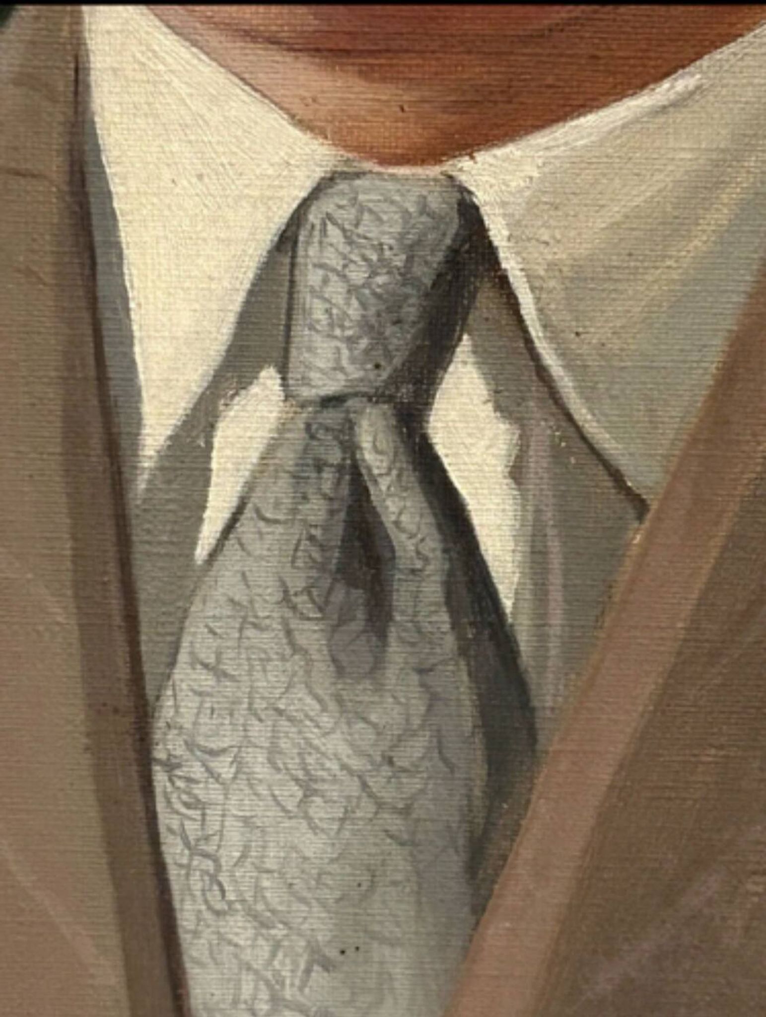 Portrait of a man, oil on canvas, signed Prochazka 1938, antique Art Deco.
