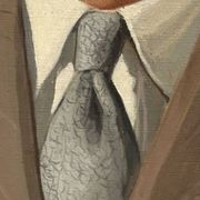 Portrait of a man, oil on canvas, signed Prochazka 1938, antique Art Deco.