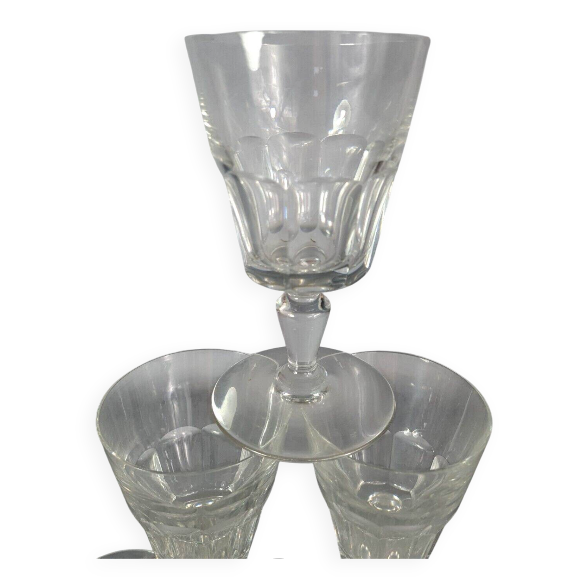 6 Baccarat crystal wine glasses in perfect condition S820