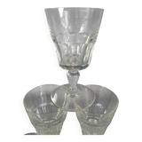 6 Baccarat crystal wine glasses in perfect condition S820