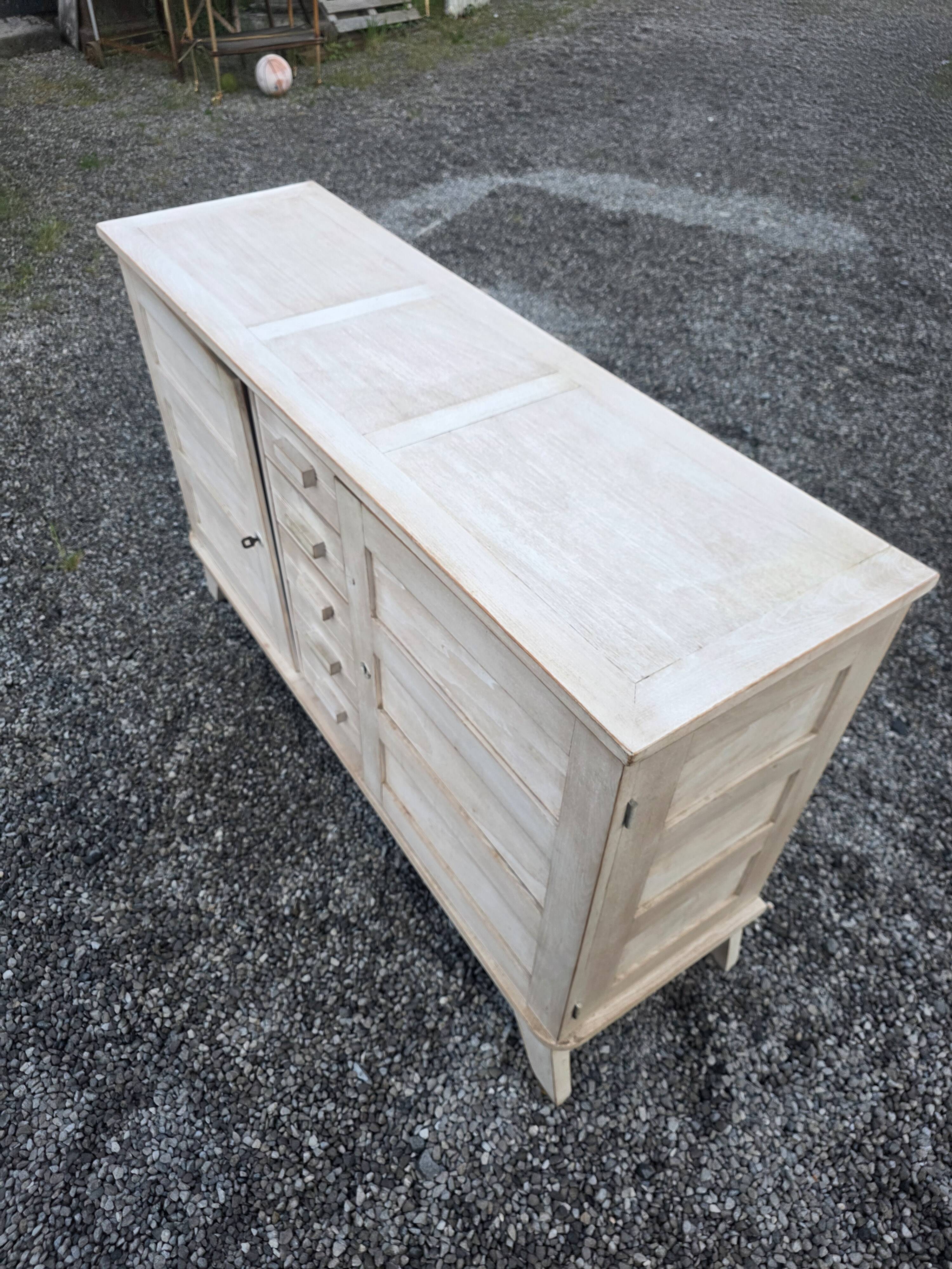 Buffet René Gabriel en chêne vintage, années 50