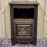 Chestnut bedside table from the 1930s