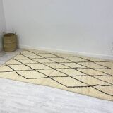 Handmade wool berber rug 280 x 160 cm