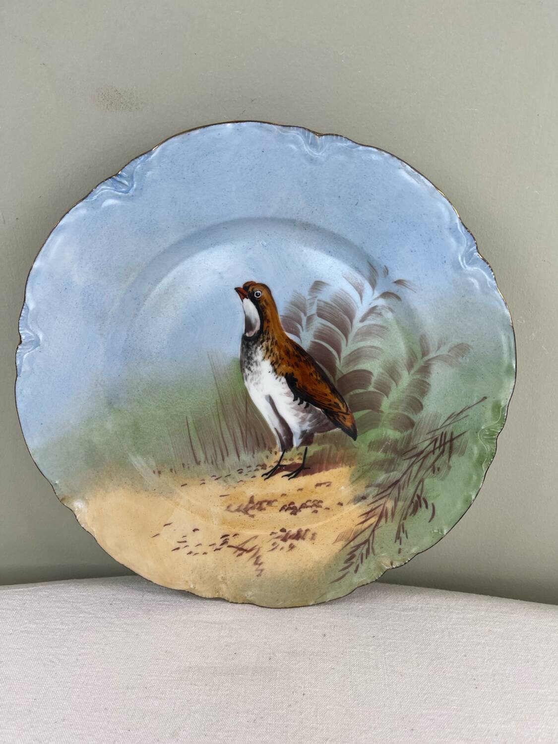 Antique decorative plate