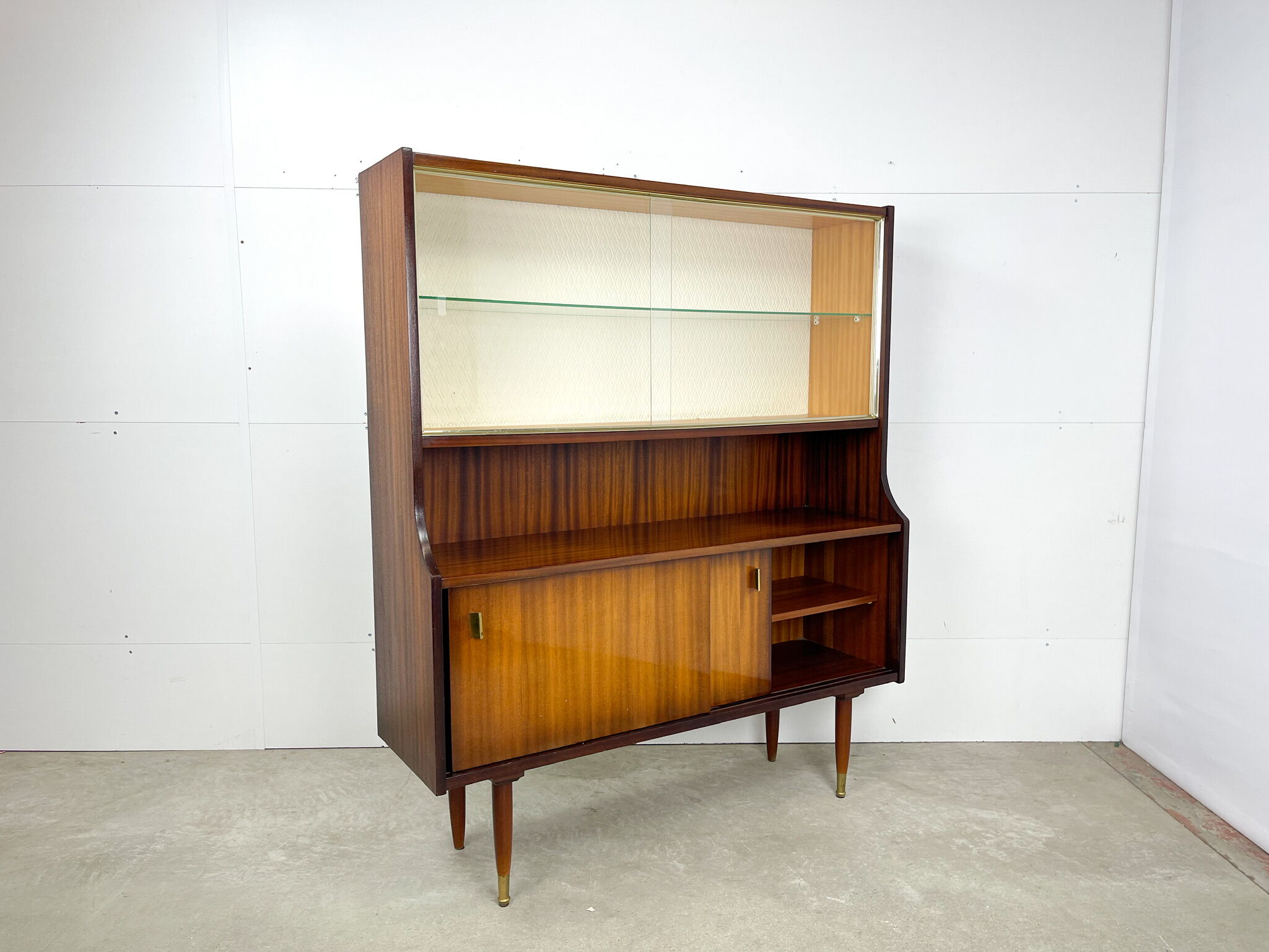 Vintage display cabinet from the sixties