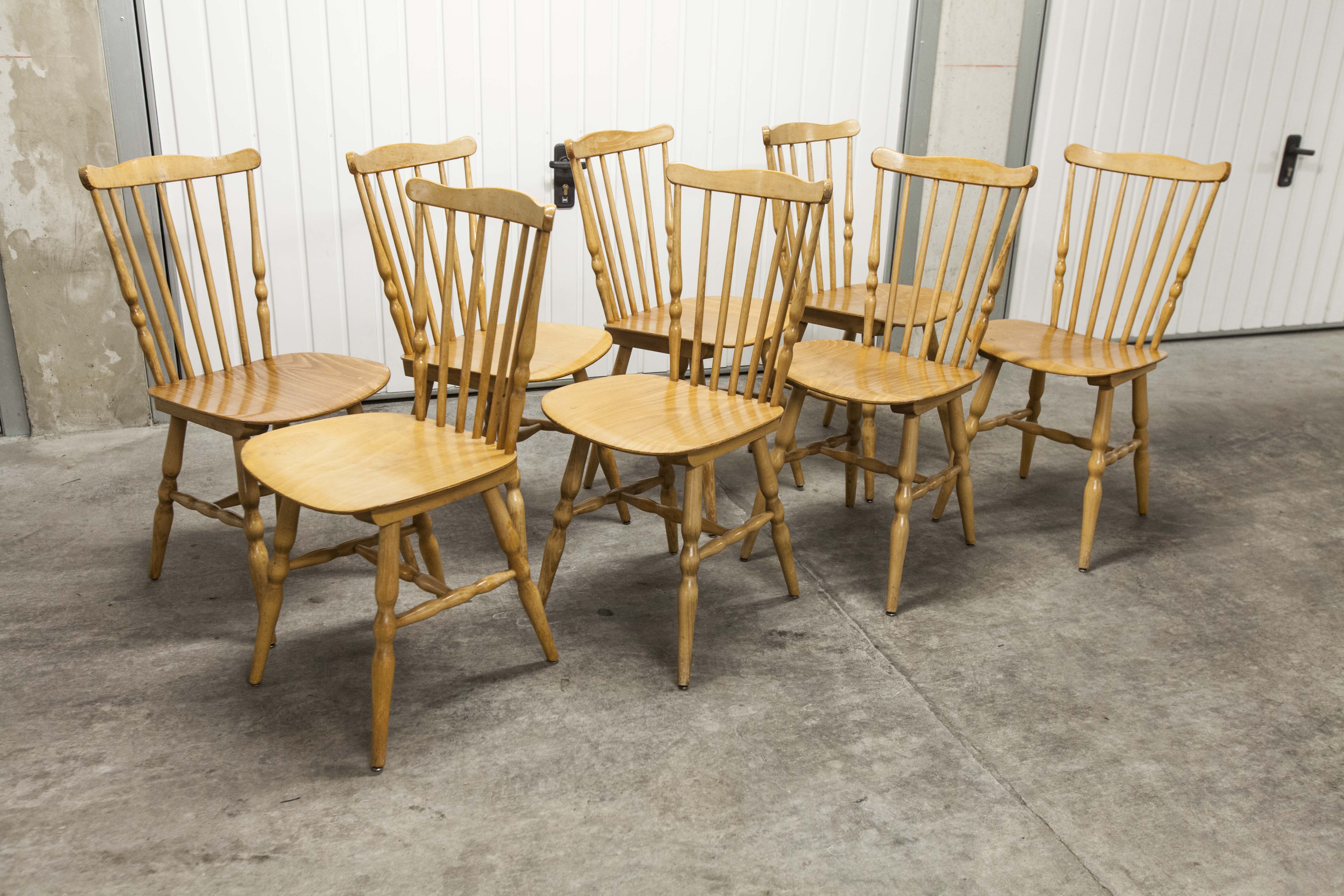 Set of 8 Baumann chairs "Florida"
