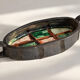 Oval bowl with two handles in glazed ceramic, 1970-71