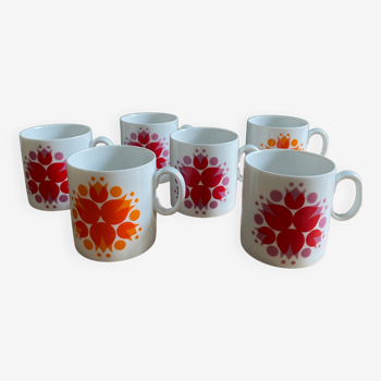 Set of 6 Thomas Rosenthal coffee cups