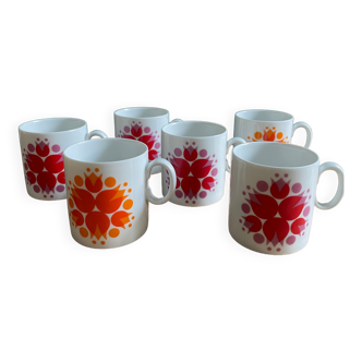 Lot de 6 tasses à café Thomas Rosenthal