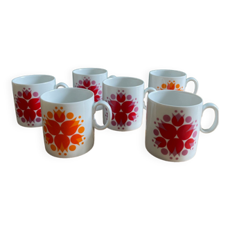 Set of 6 Thomas Rosenthal coffee cups