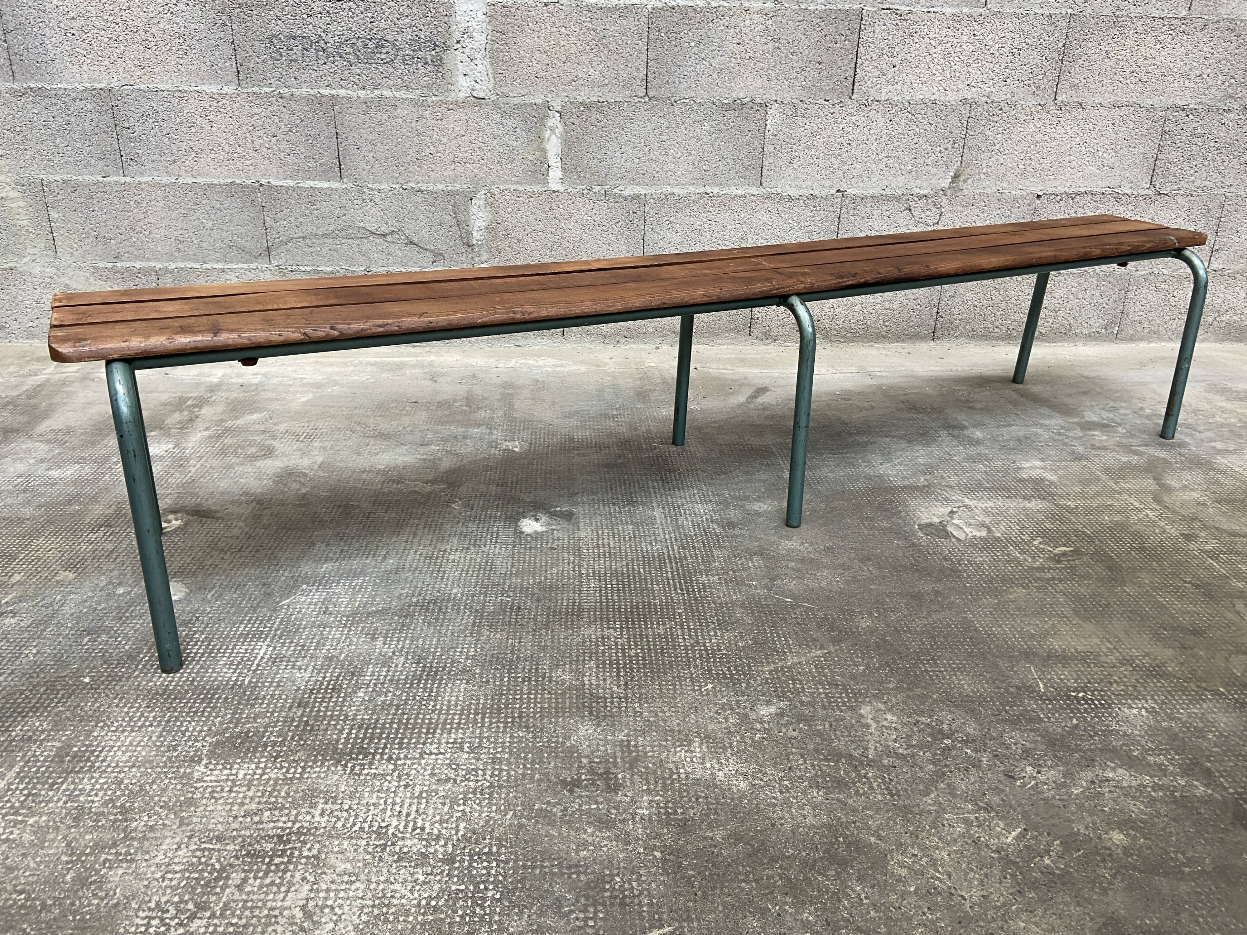 Vintage mullca school bench 60s