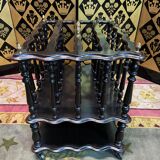 Porte-revue Napoléon III bois noirci