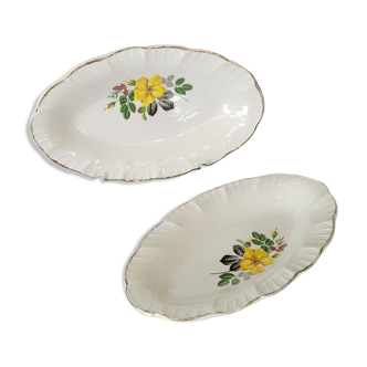 Set of 2 raviers Digoin Sarreguemines