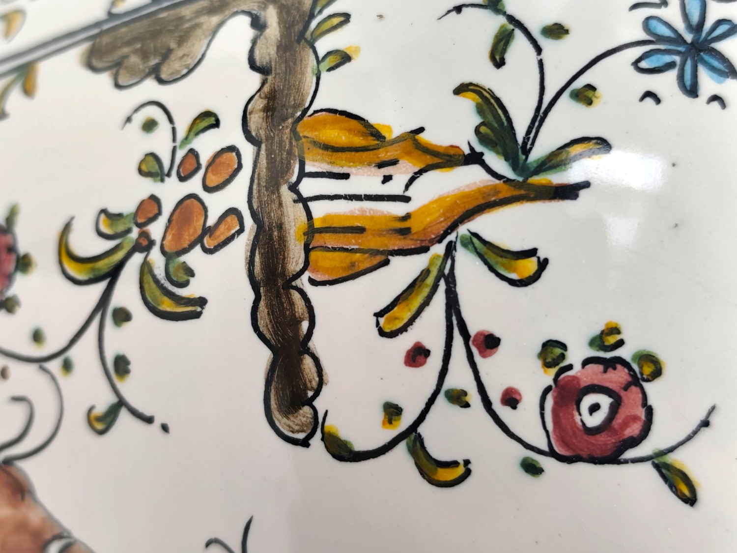 21st Century Filer Portuguese Hand-Painted Vase – Vibrant Folk Art