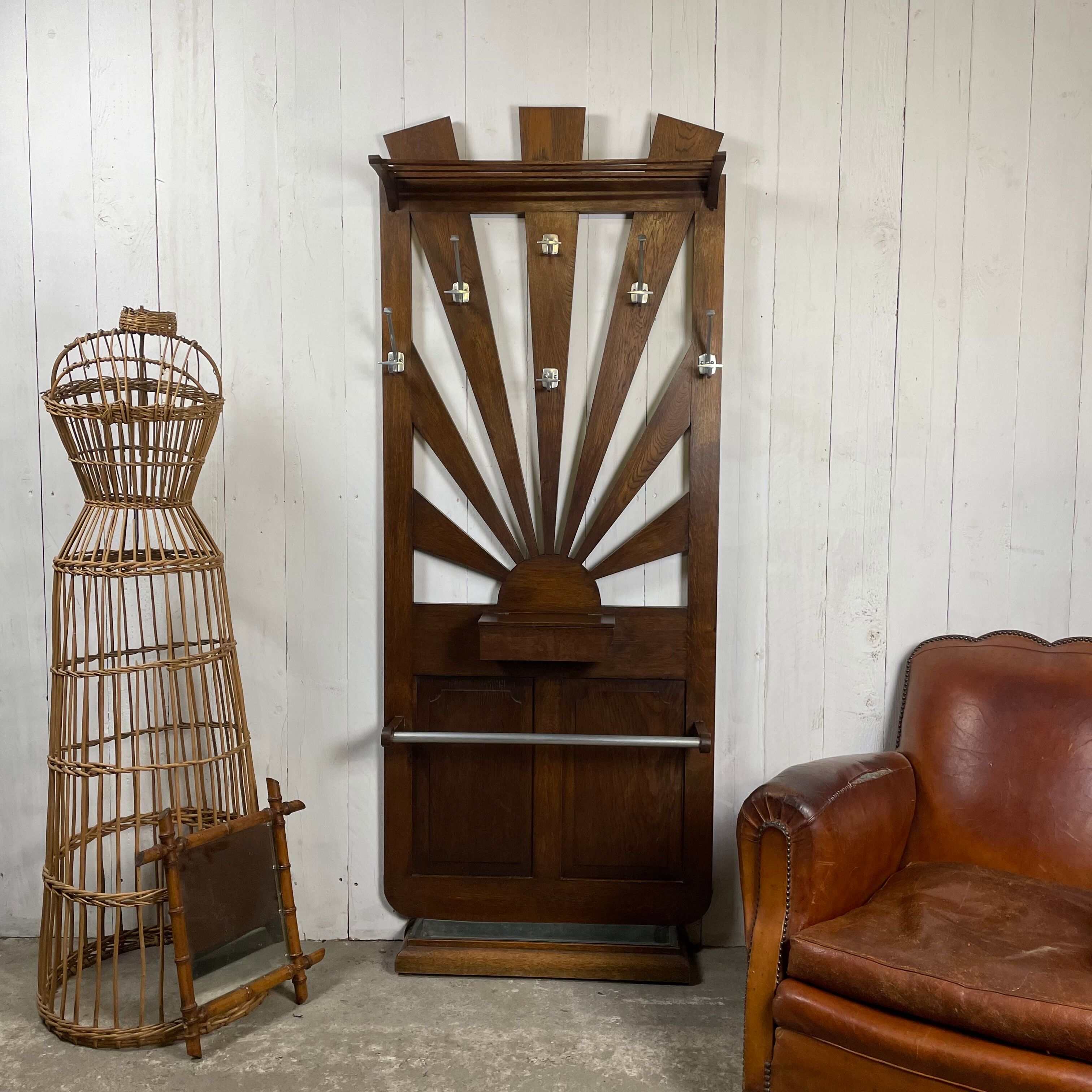 Coat rack art deco cloakroom