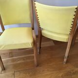 Pair of chairs Steiner bow-wood