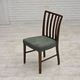 1960s, set of 6 Danish dining chairs, furniture wool, oak wood.
