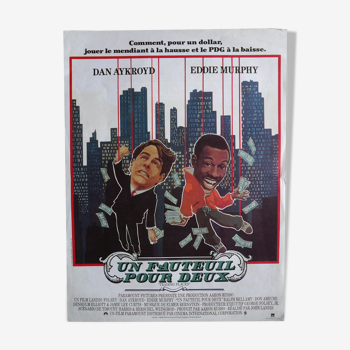 Affiche cinéma originale "un fauteuil pour deux" John Landis