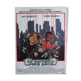 Affiche cinéma originale "un fauteuil pour deux" John Landis