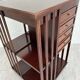 Mahogany rotating bookcase