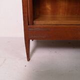 Antique oak open bookcase
